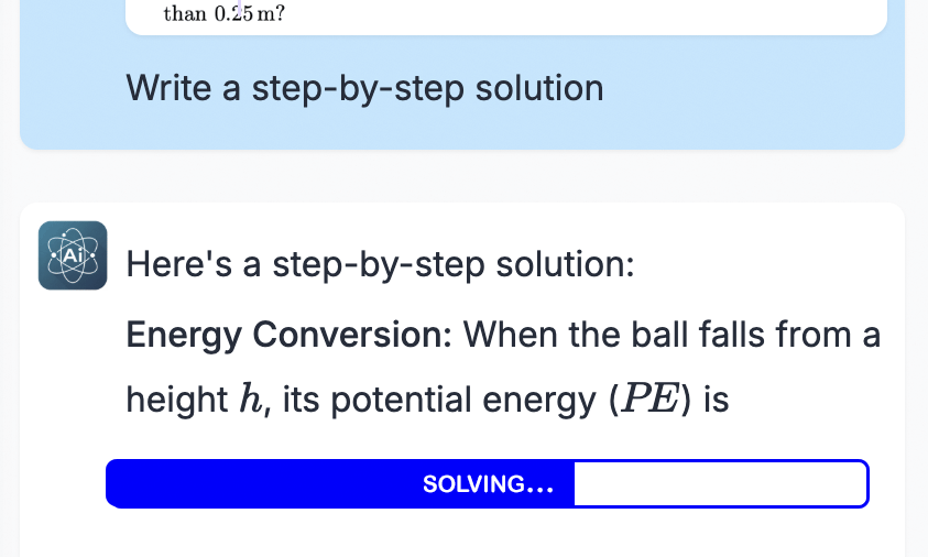 AI processing visualization